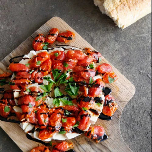 Warm Brie with Slow Roasted Tomatoes