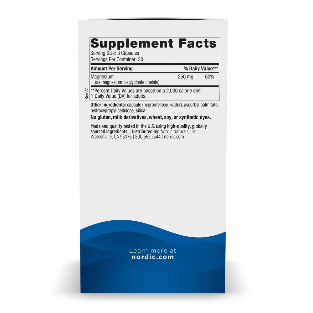 Magnesium Glycinate 90ct Capsules