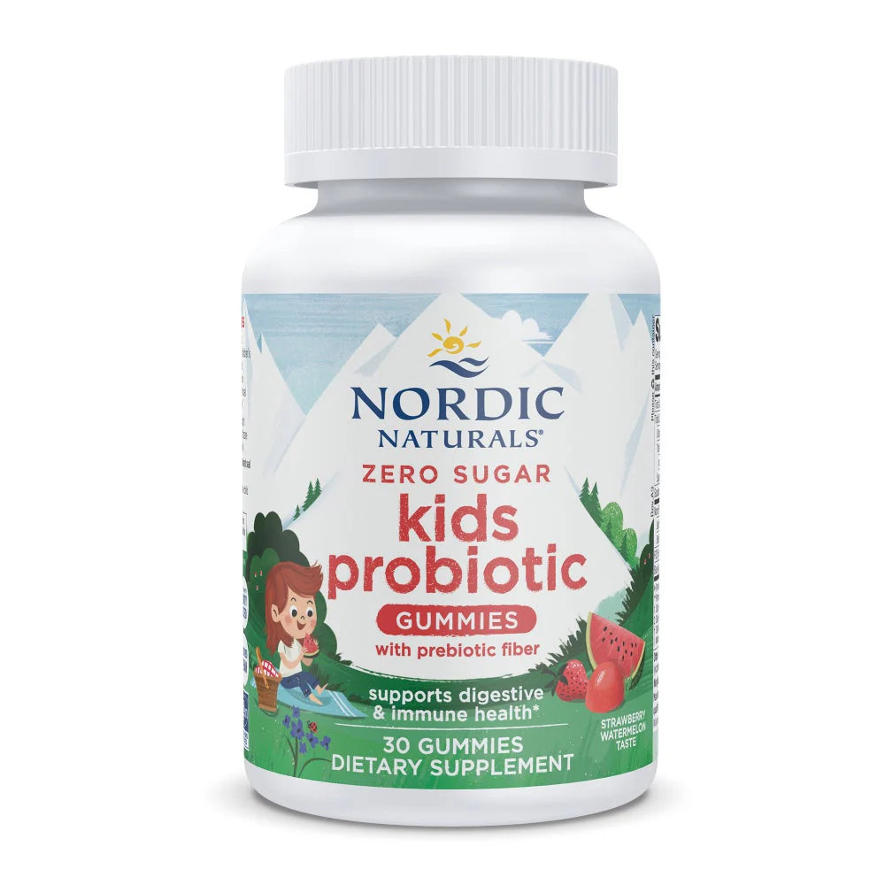 Zero Sugar Kids Probiotic Gummies 30 Count- Strawberry Watermelon