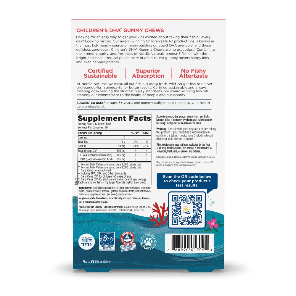 Children’s DHA Gummy Chews 30 count