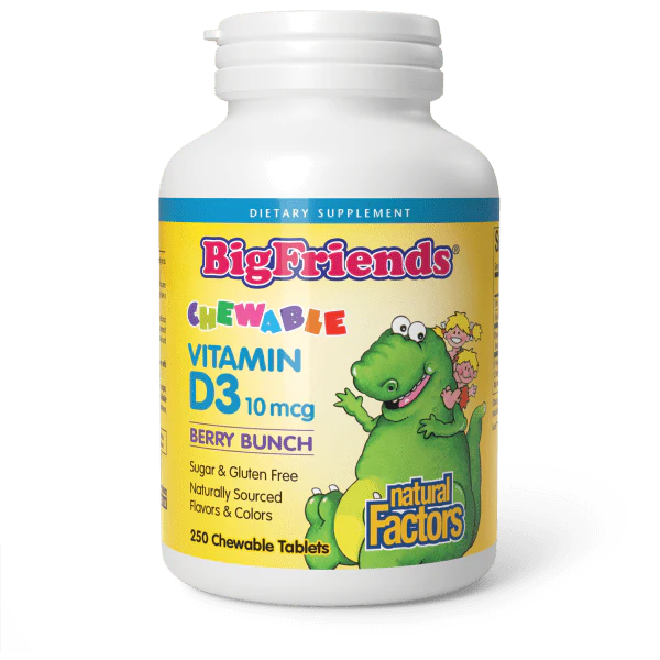 Big Friends Vitamin D3 250 Chewable Tablets