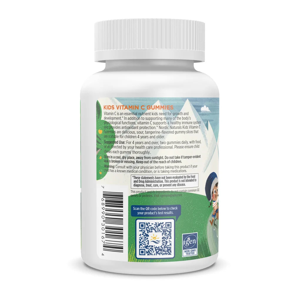 Kids Vitamin C Gummies 60 Count - Tangerine