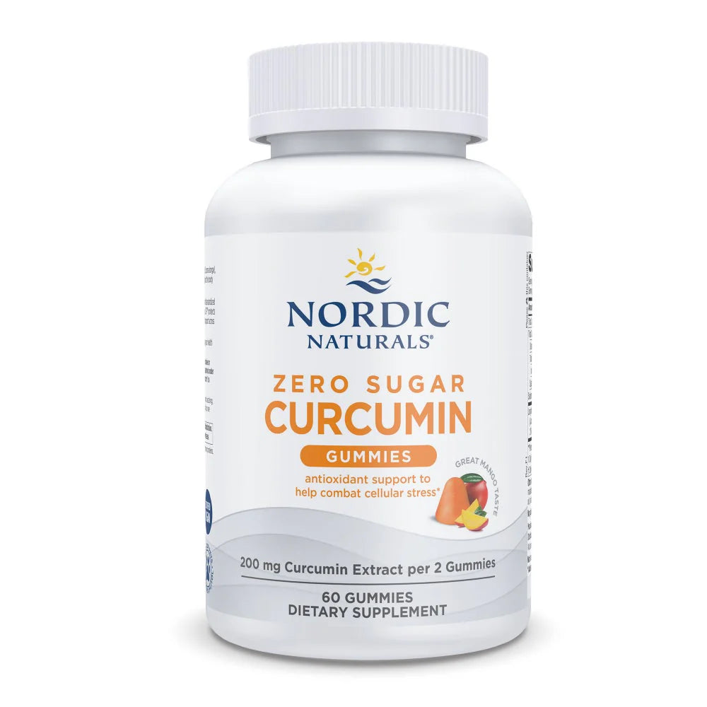 Zero Sugar Curcumin Gummies 60 Count - Mango