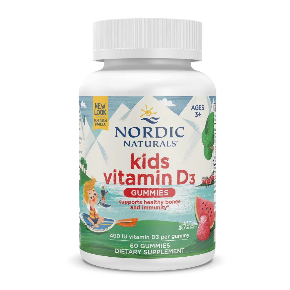 Kids Vitamin D3 Gummies 60 Count - Wild Watermelon Splash