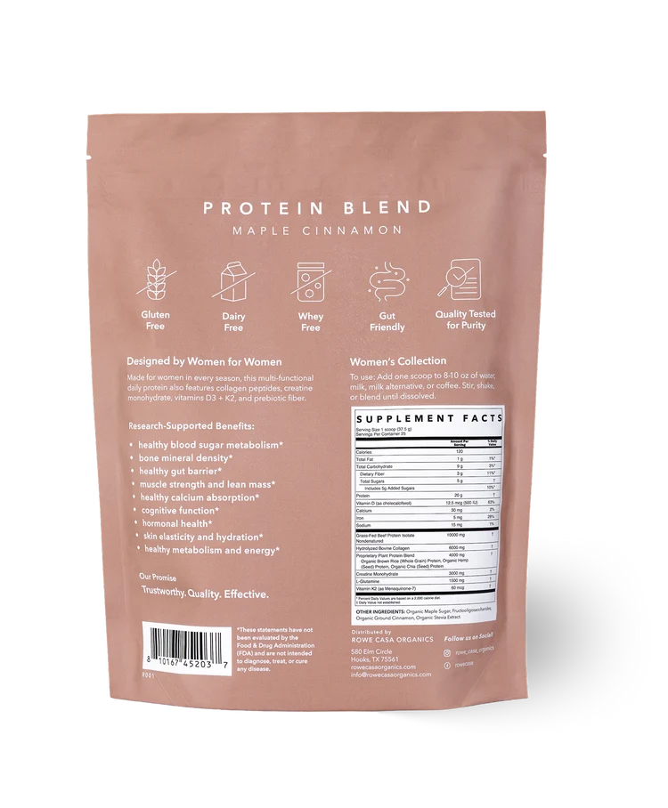 Women’s Wellness Protein Blend - Maple Cinnamon | 33 Oz