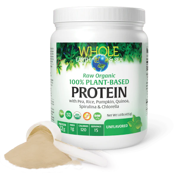 Whole Earth & Sea Raw, Organic, 100% Plant-Based Protein