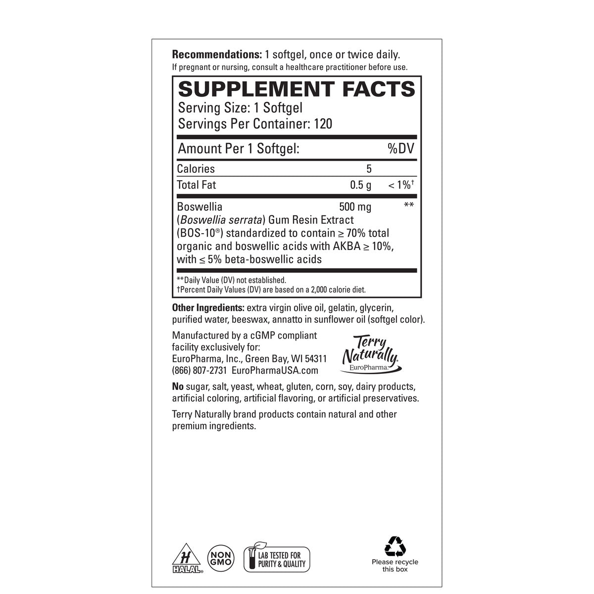 BosMed 500mg Extra Strength (60)