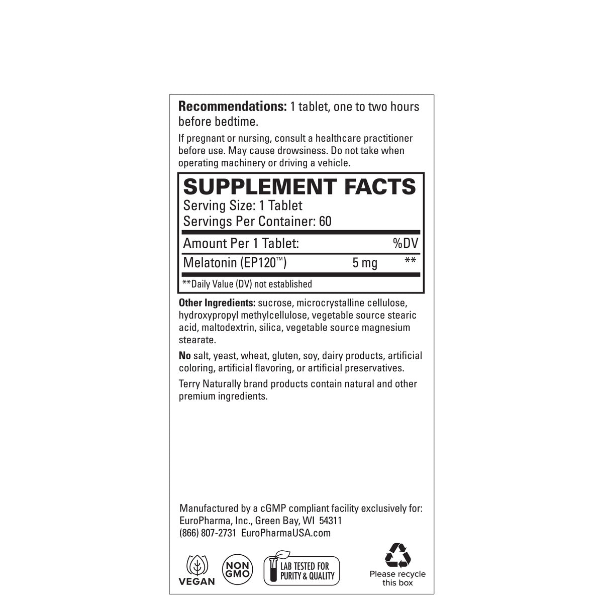 Melatonin EP120 SR (60)