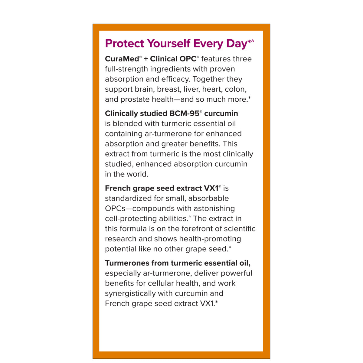 CuraMed Plus Clinical OPC (60)