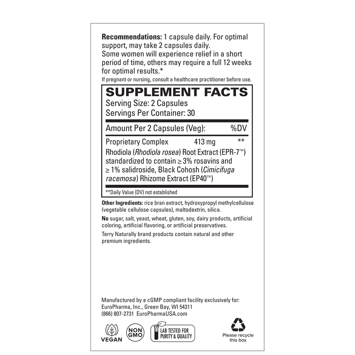 Menopause Relief Plus (60)