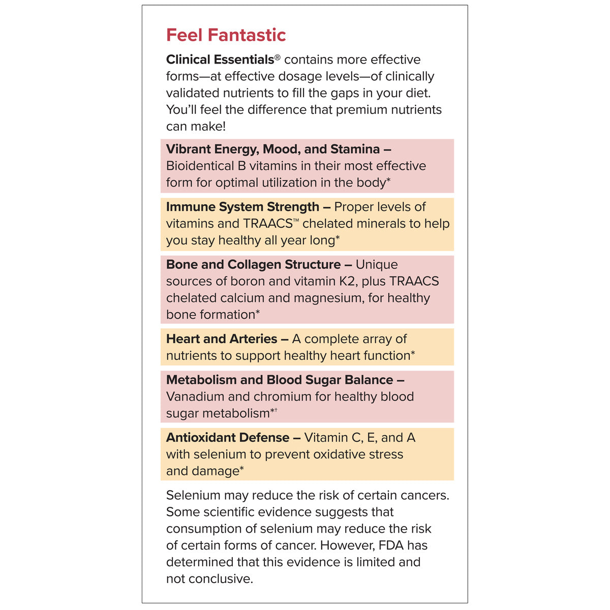 Clinical Essentials Tablet (60)