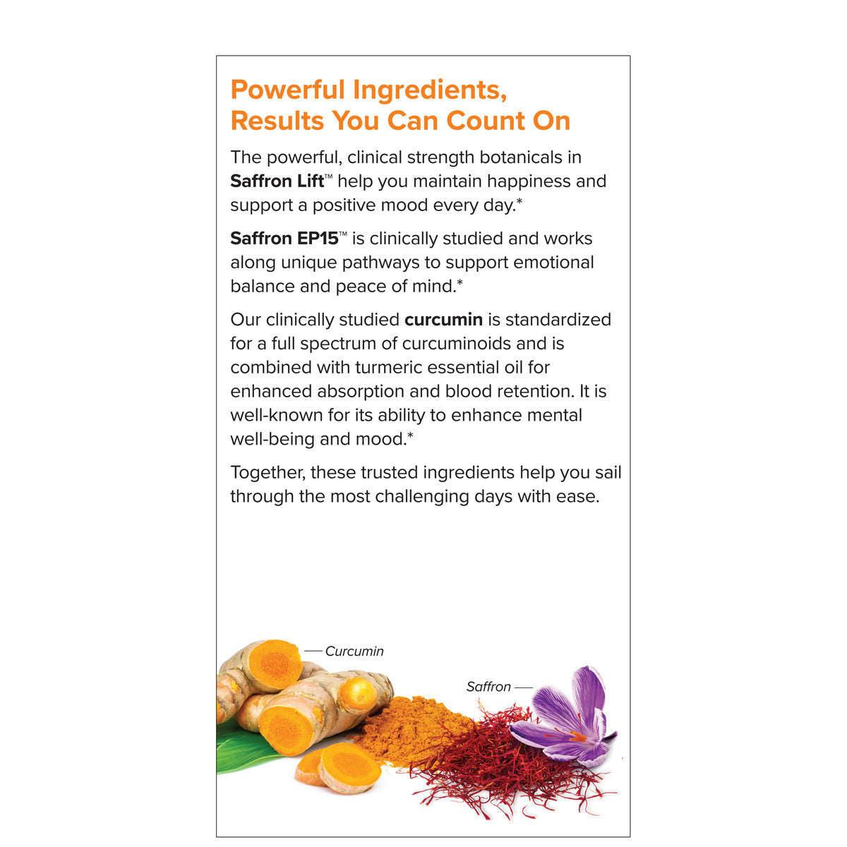 Saffron Lift + Curcumin (60)