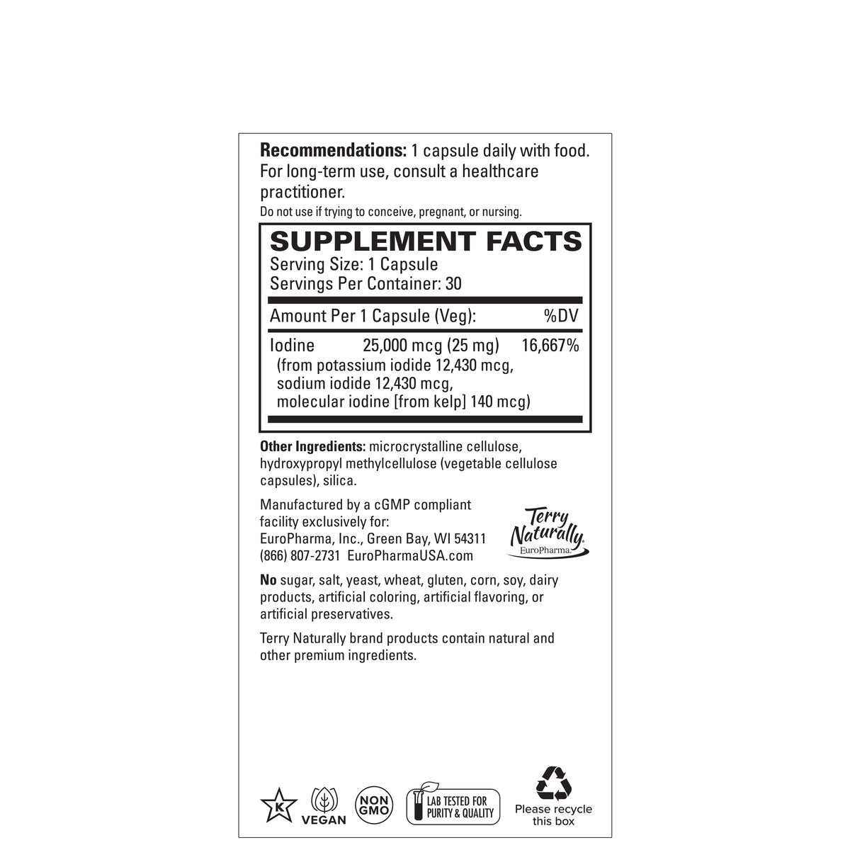 Tri-Iodine 25mg (60)