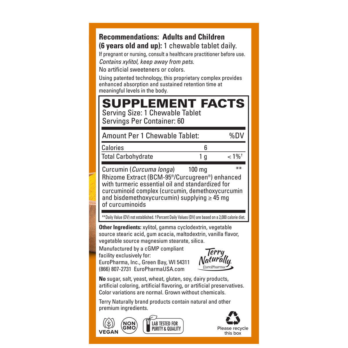 CuraMed 100mg Chewable (60)