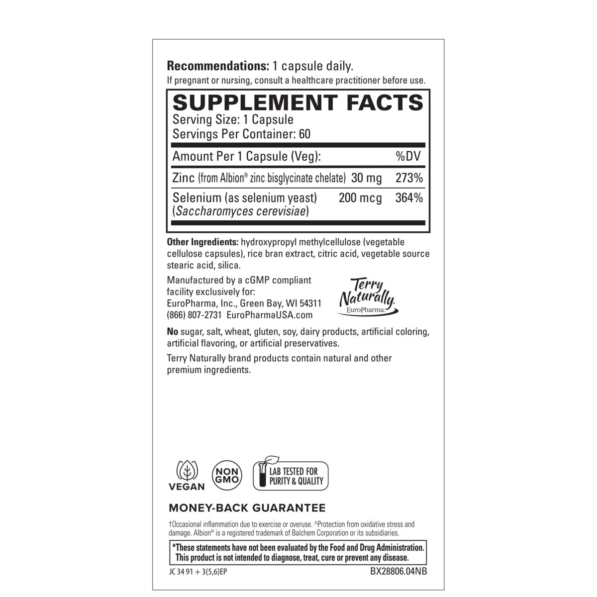 Zinc Plus Selenium (60)