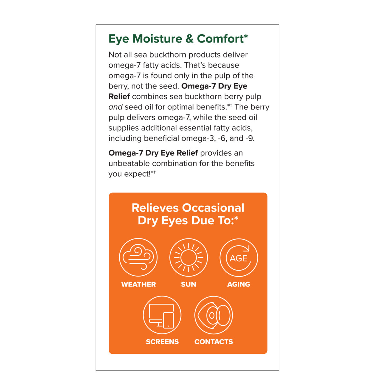 Omega-7 Dry Eye Relief (60)