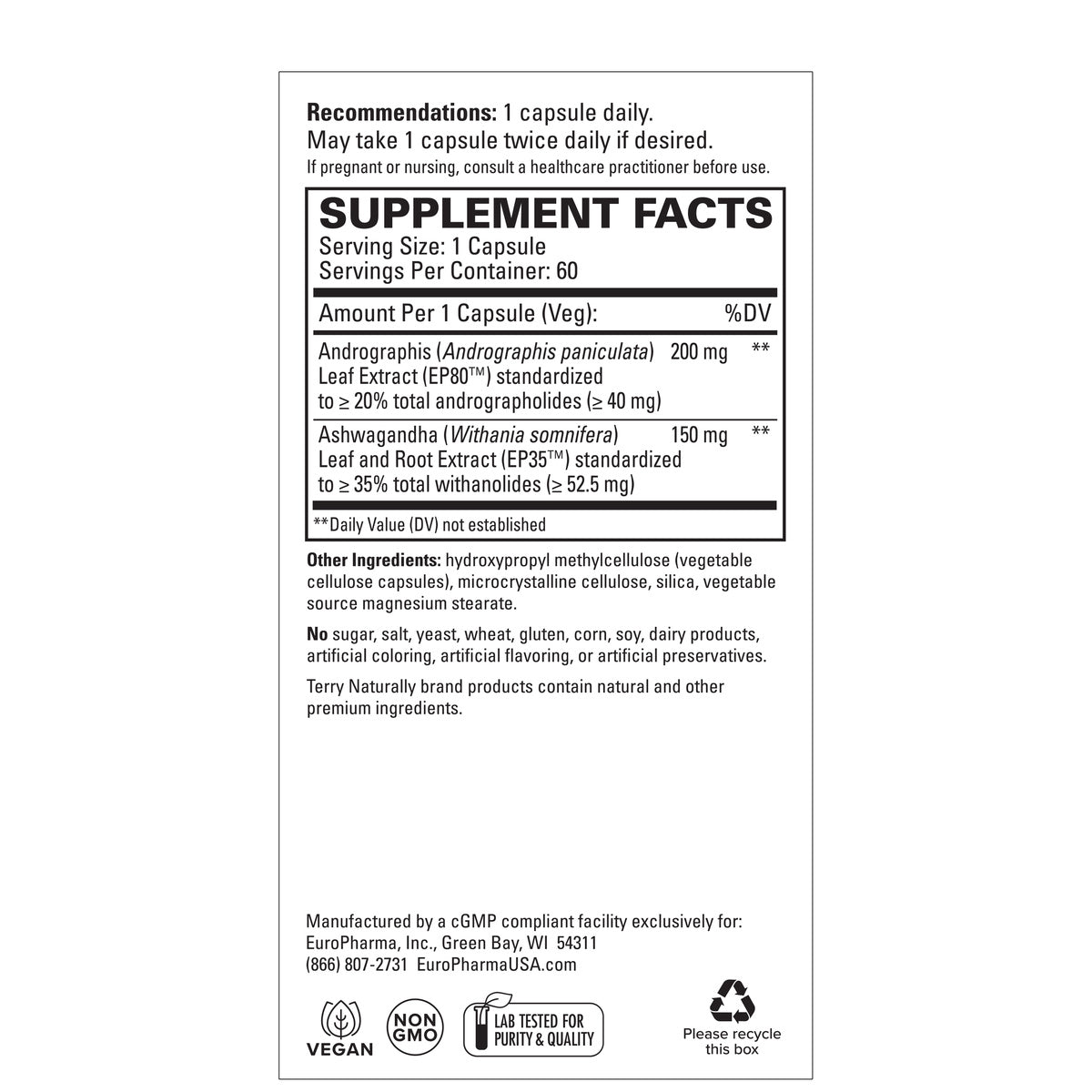 Andrographis and Ashwagandha (60)