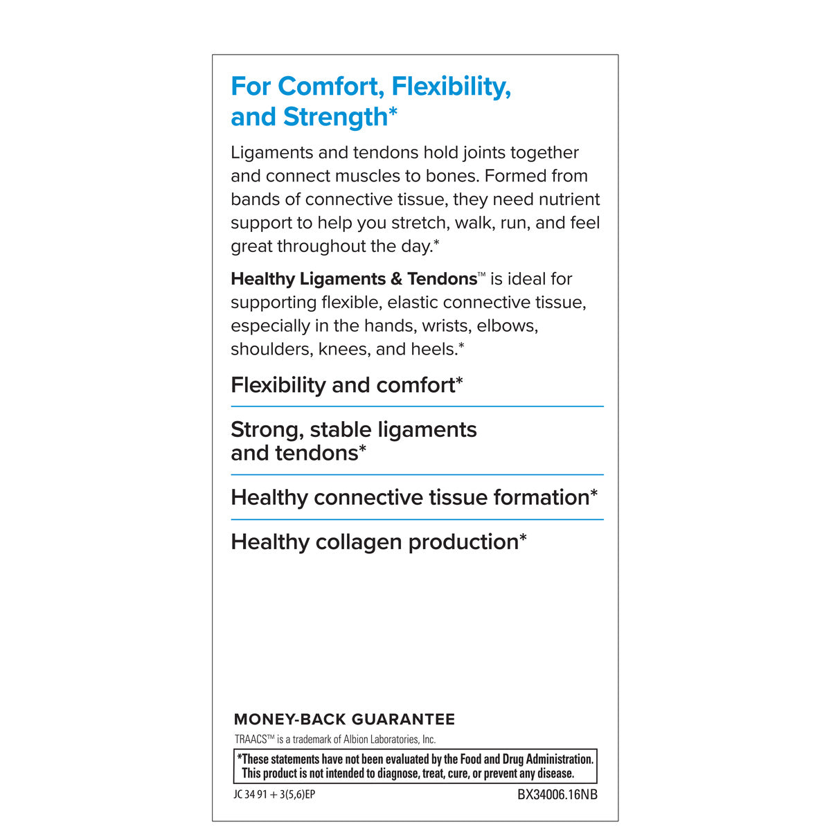 Healthy Ligaments & Tendons (60)