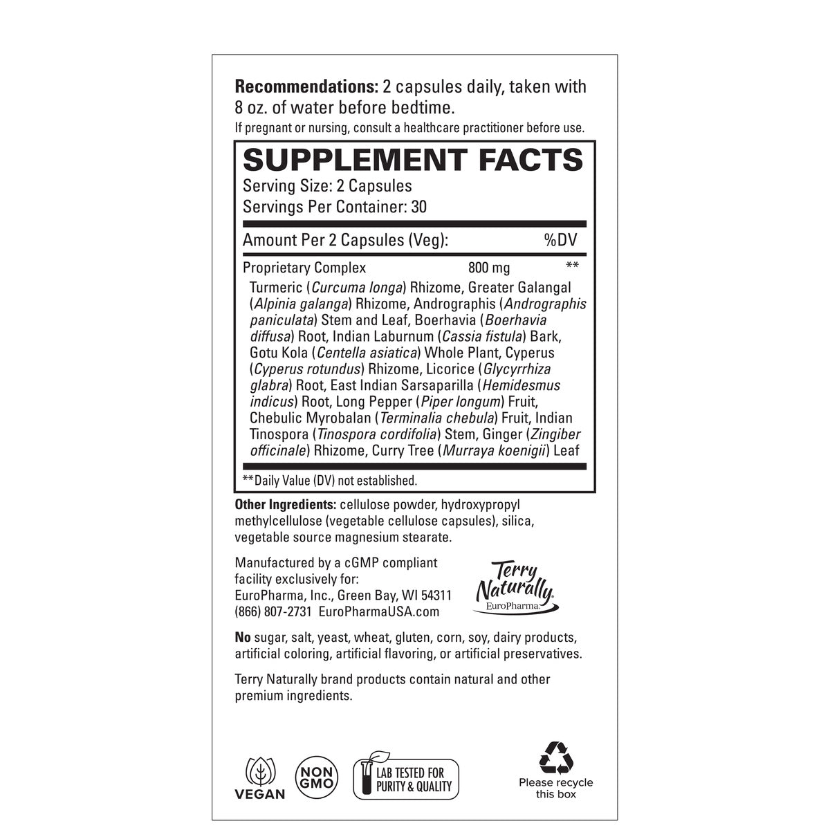 Ayurvedic Digestive Formula (60)