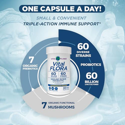 Vital Flora Immune Biome Probiotic - Shelf Stable