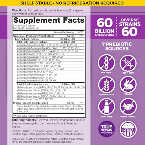 Vital Flora Women 55+ Probiotic - Shelf Stable