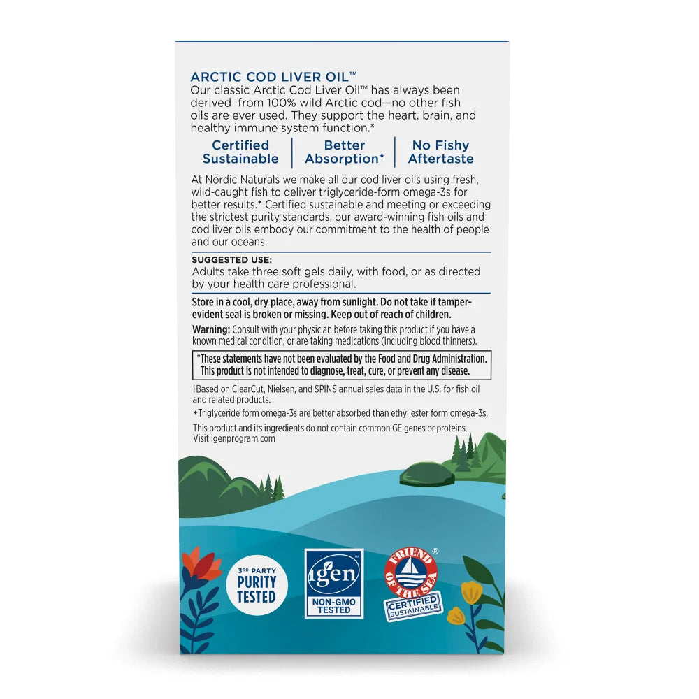 Arctic Cod Liver Oil Lemon Liquid 8oz