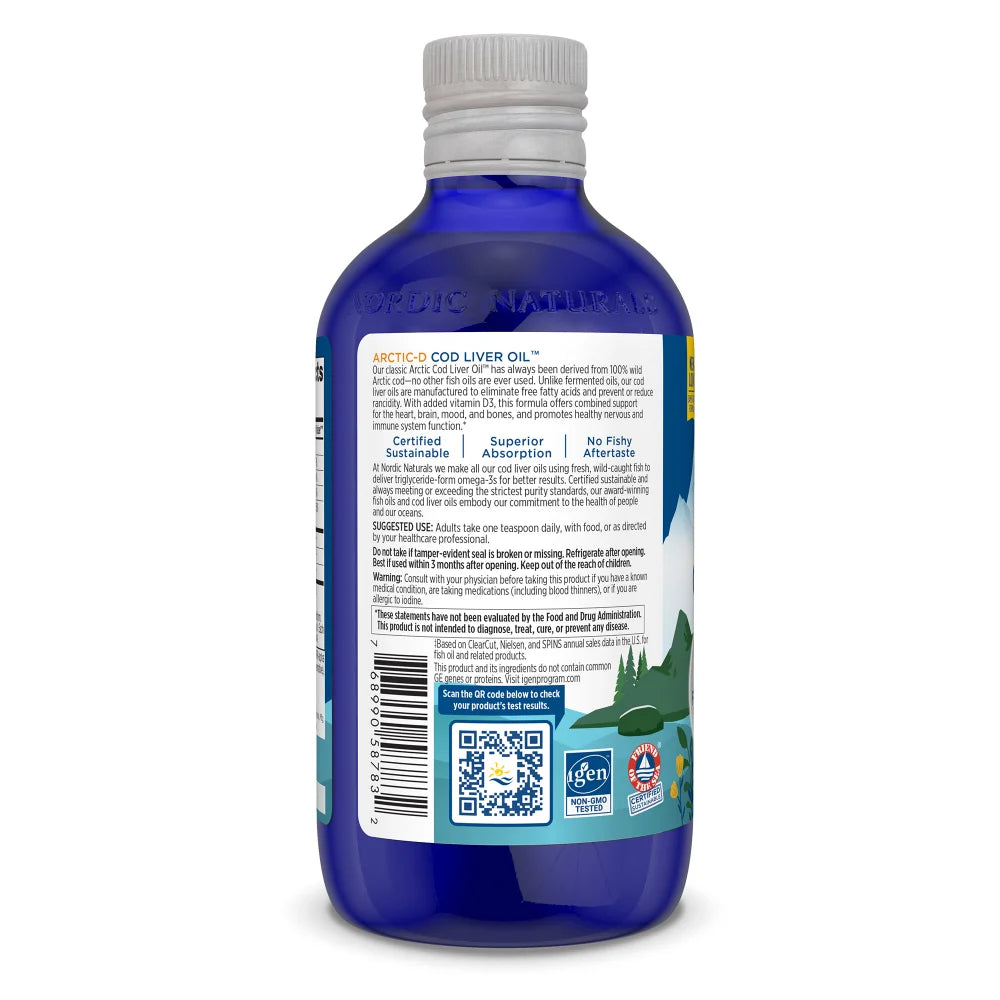 Arctic-D Lemon Cod Liver Oil 8oz
