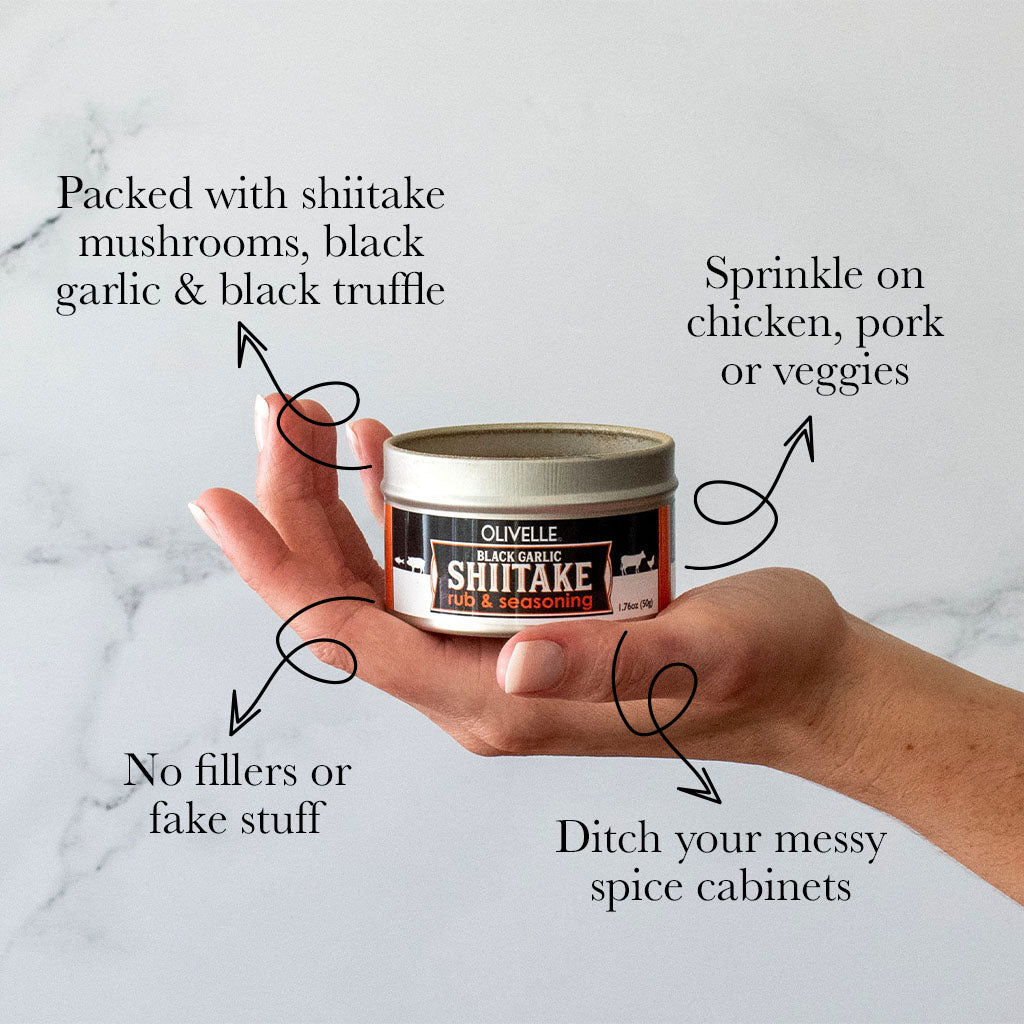 Black Garlic Shiitake Rub & Seasoning
