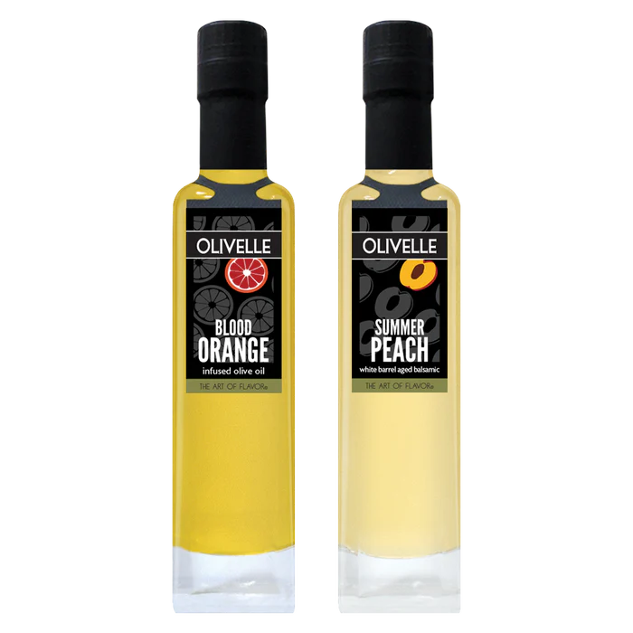 Blood Orange Infused Olive Oil & Summer Peach White Barrel Aged Balsamic