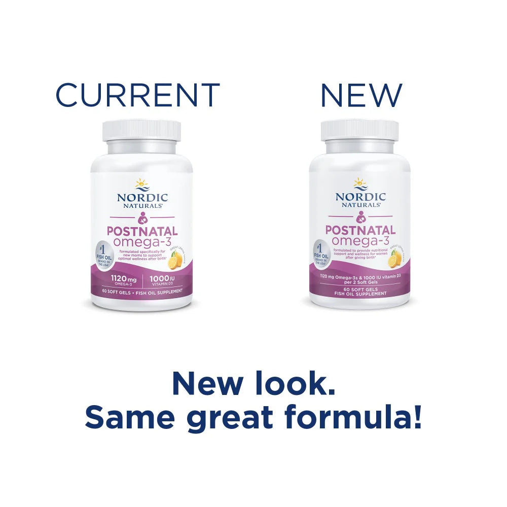 Postnatal Omega-3 60 Count - Lemon