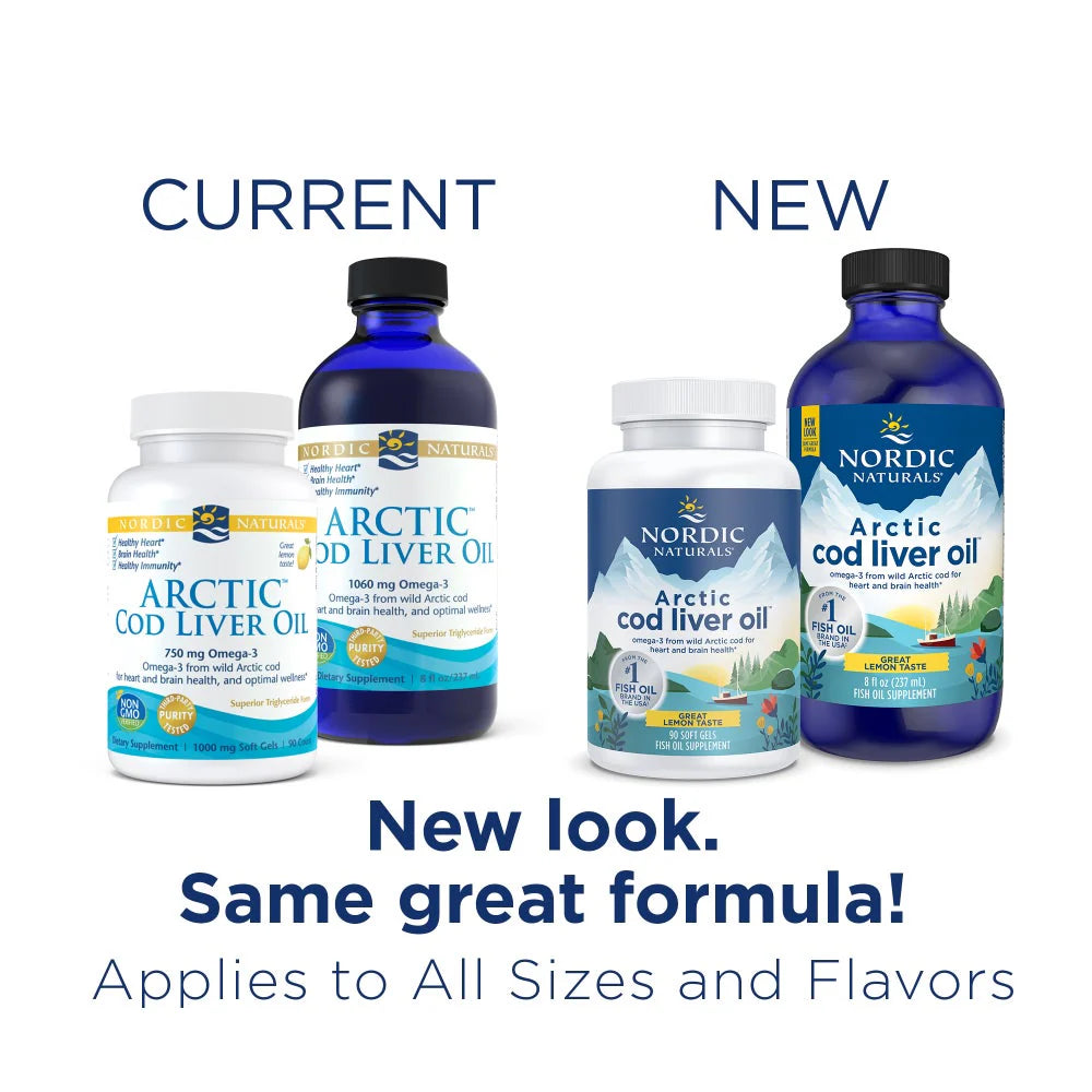 Arctic Cod Liver Oil Lemon Capsules 90ct