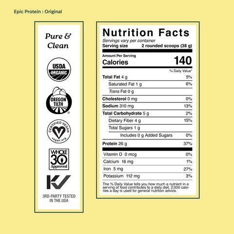 Chocolate Maca Organic Plant Protein