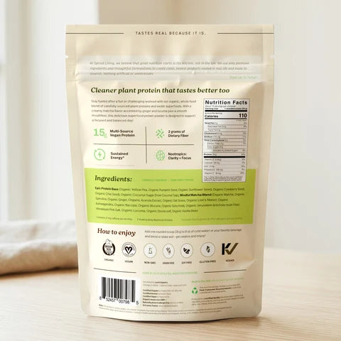 Mindful Matcha Organic Plant Protein