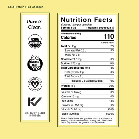 Pro Collagen Organic Plant Protein