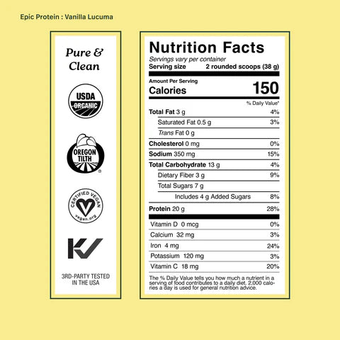 Vanilla Lucuma Organic Plant Protein