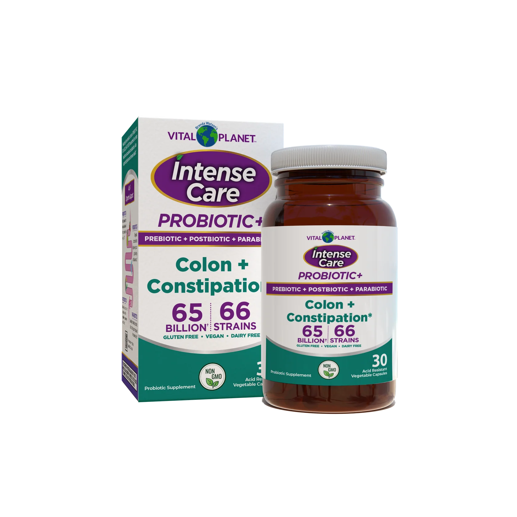 Intense Care Colon & Constipation Probiotics - Shelf Stable, 30ct