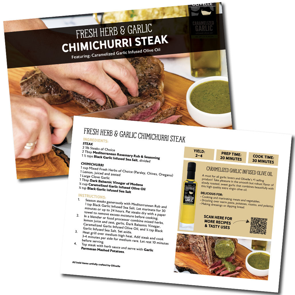 Fresh Herb & Garlic Chimichurri Steak Recipe Gift Kit