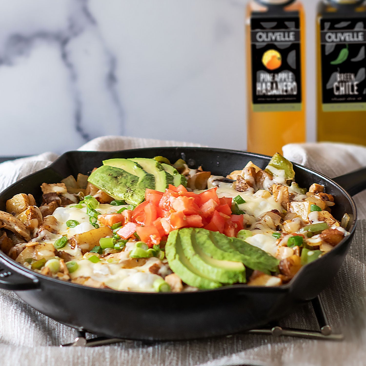 Green Chile Infused Olive Oil