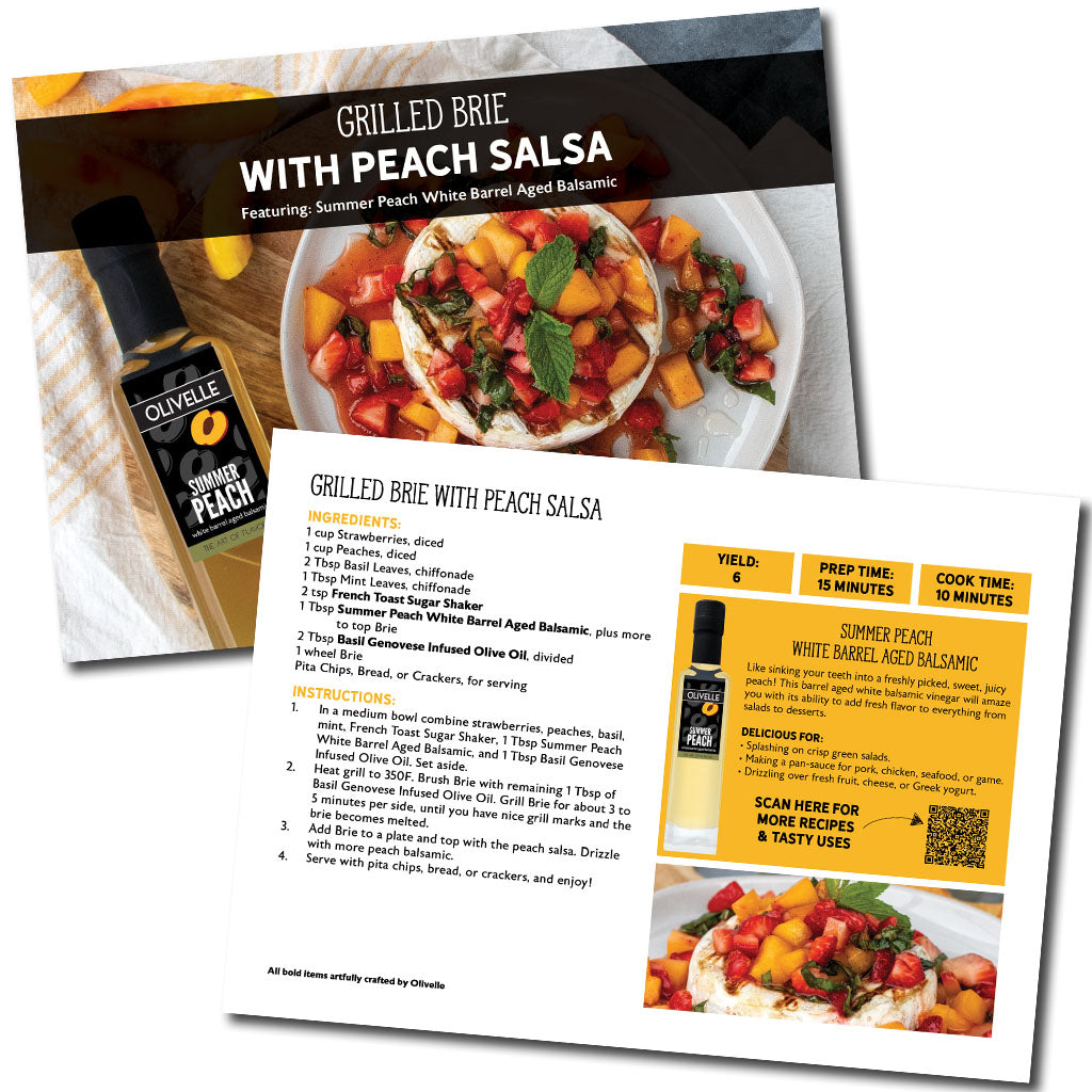 Grilled Brie with Peach Salsa Recipe Gift Kit