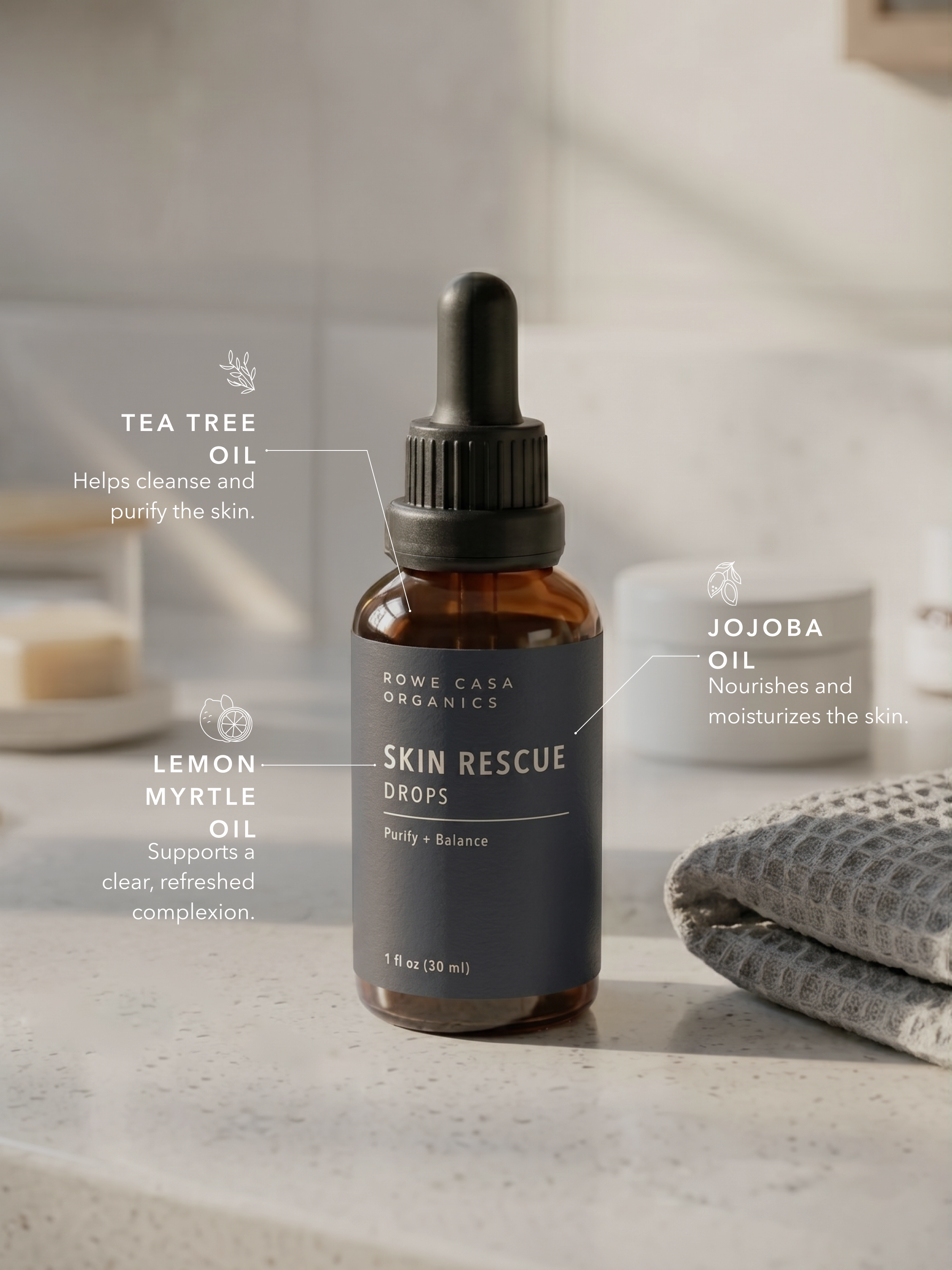 Skin Rescue Drops/Skin Virus | 1 oz