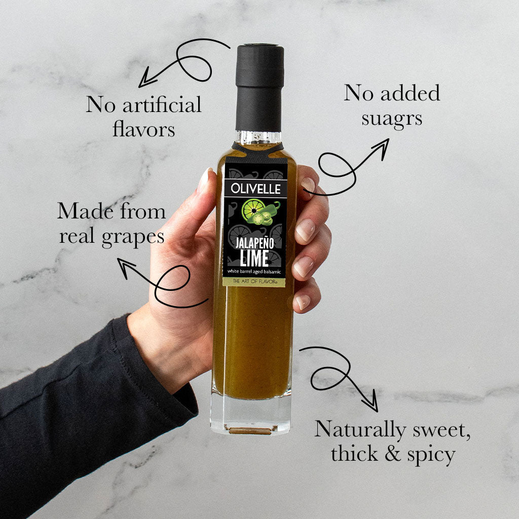 Perfect Pairing Gift - Fiesta Spice Infused Olive Oil & Jalapeño Lime White Barrel Aged Balsamic