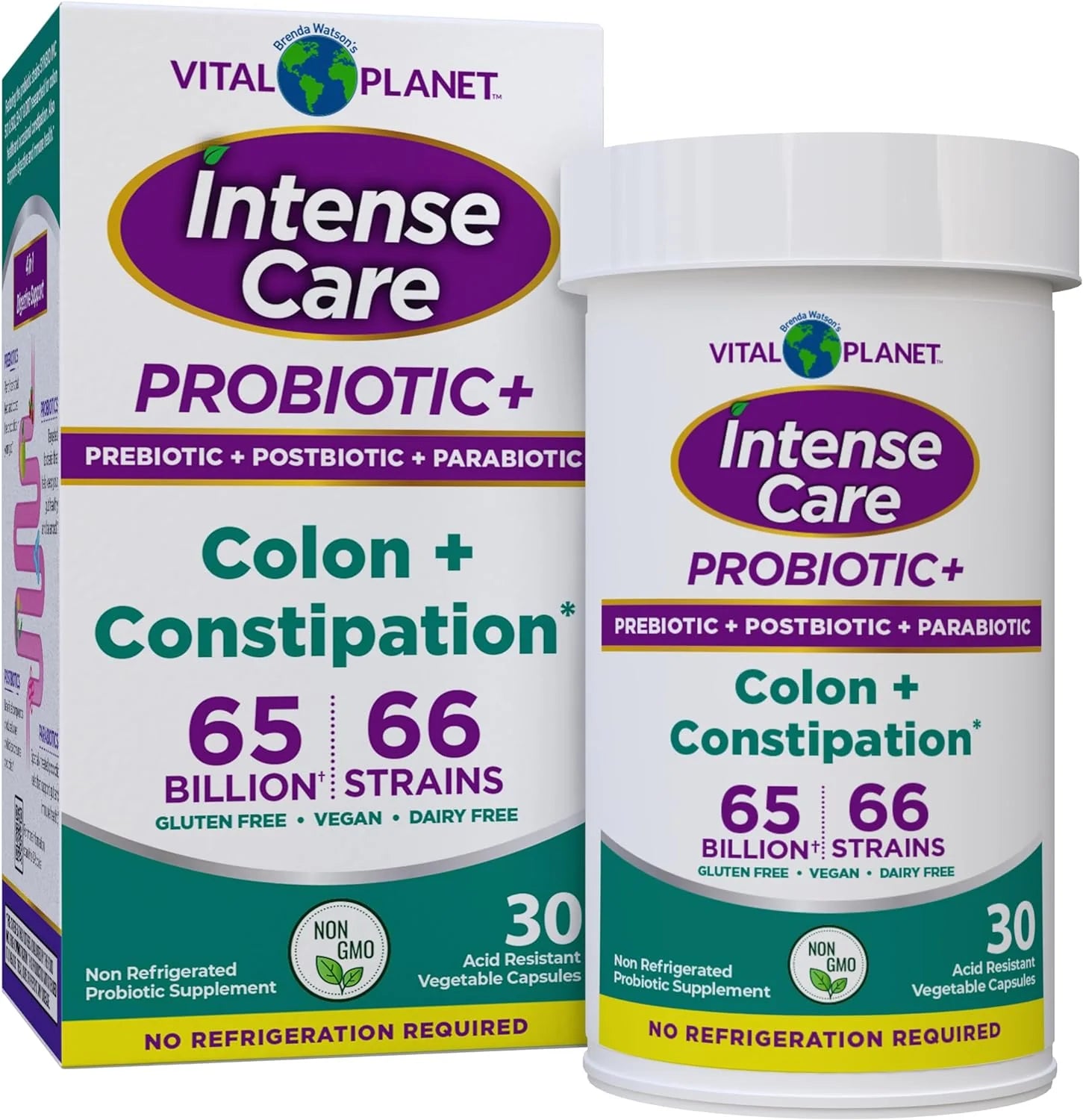 Intense Care Colon & Constipation Probiotics - Shelf Stable, 30ct