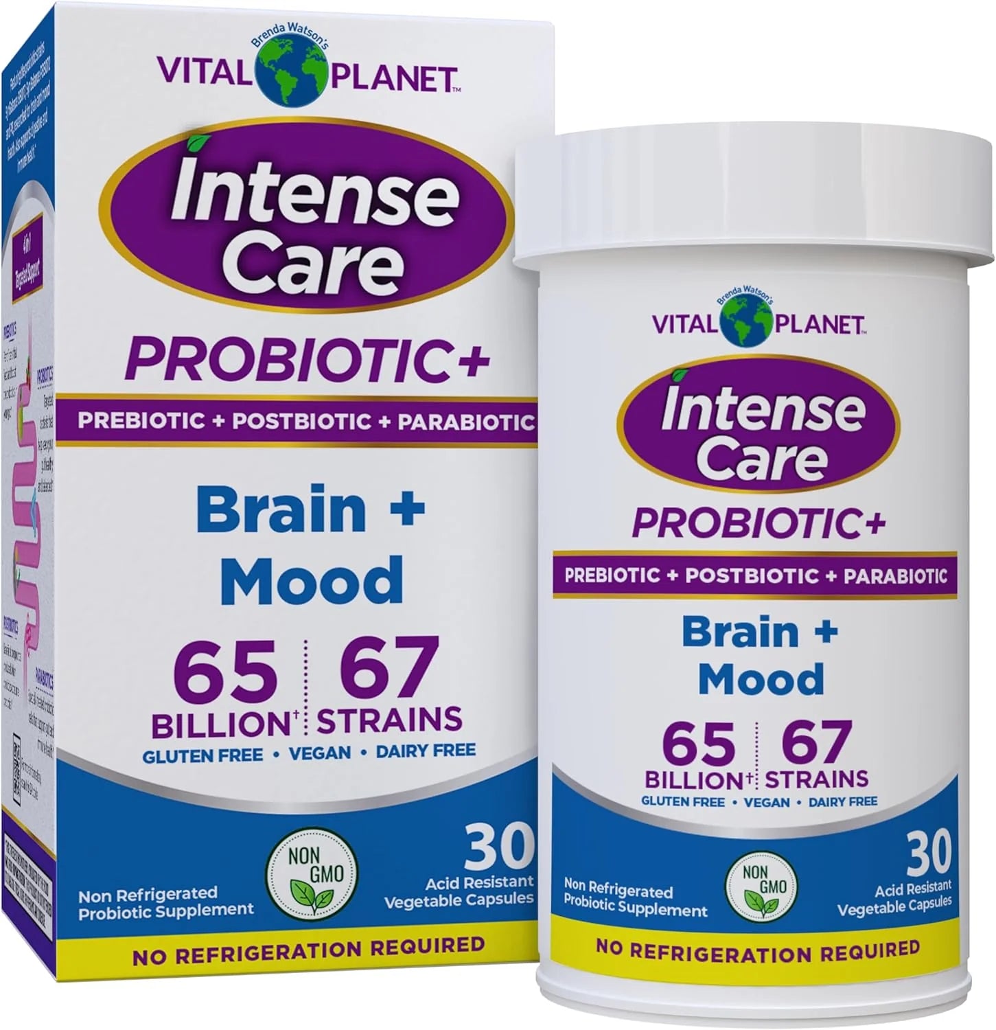 Intense Care Brain & Mood Probiotics - Shelf Stable, 30ct