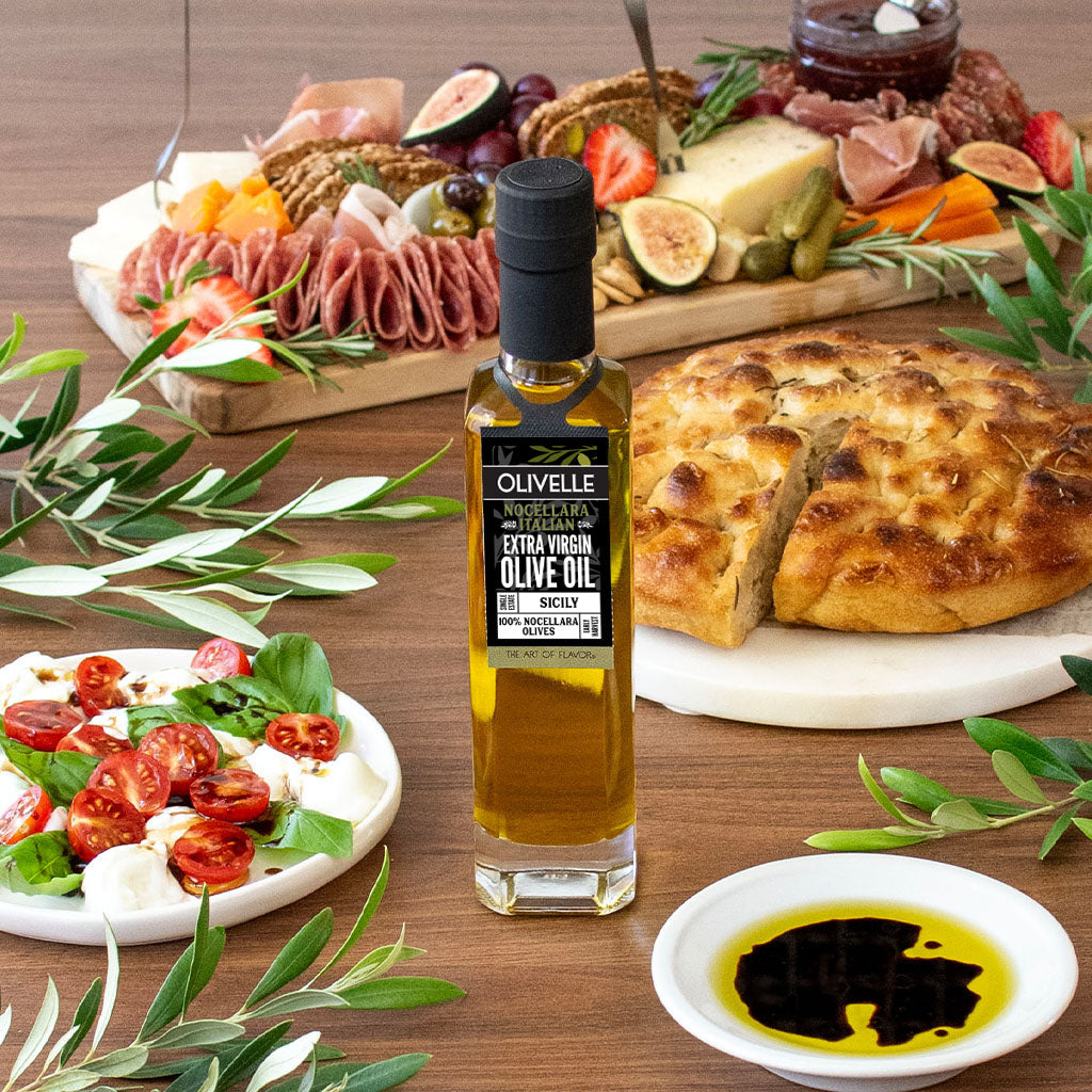 Perfect Pairing Gift - Nocellara Extra Virgin Olive Oil & Barrel Aged Dark Balsamic
