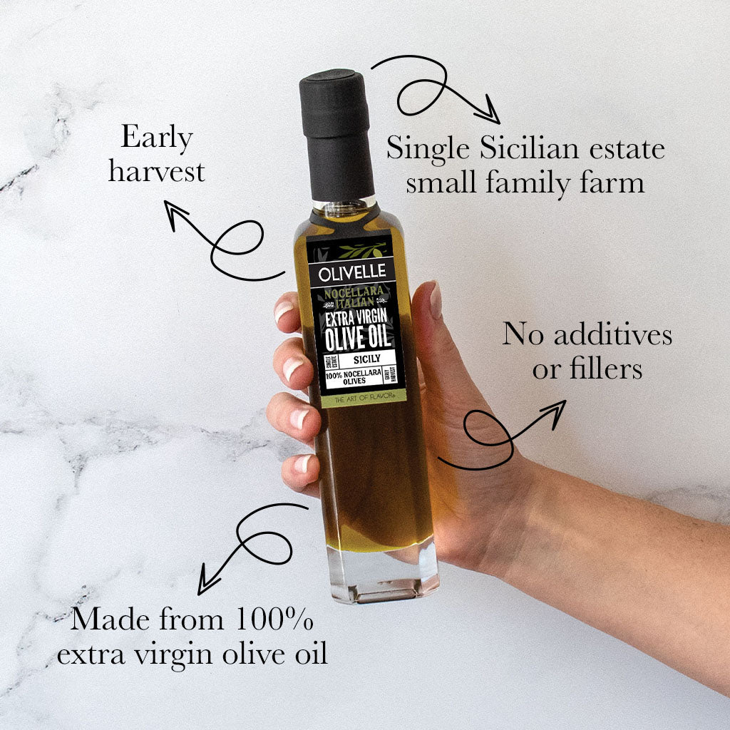 Perfect Pairing Gift - Nocellara Extra Virgin Olive Oil & Barrel Aged Dark Balsamic
