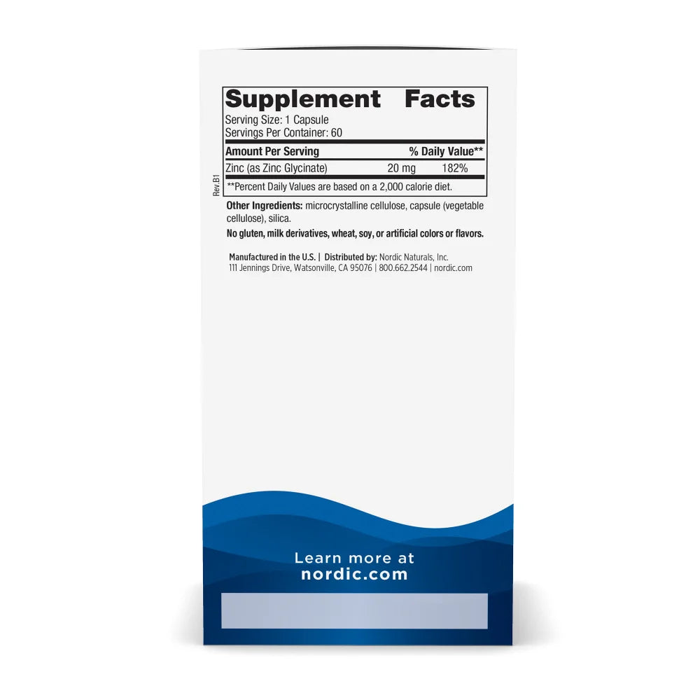 Zinc Glycinate 60 Count