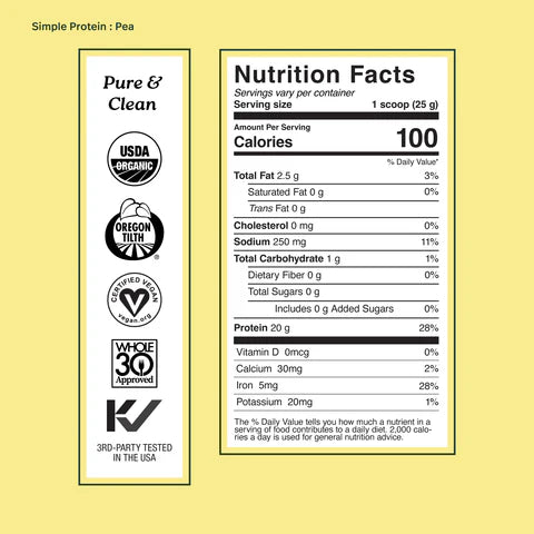 Organic Pea Protein (Unflavored)