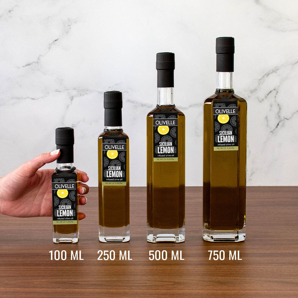 Perfect Pairing Gift - Sicilian Lemon Infused Olive Oil & Vine-Ripened Raspberry White Barrel Aged Balsamic