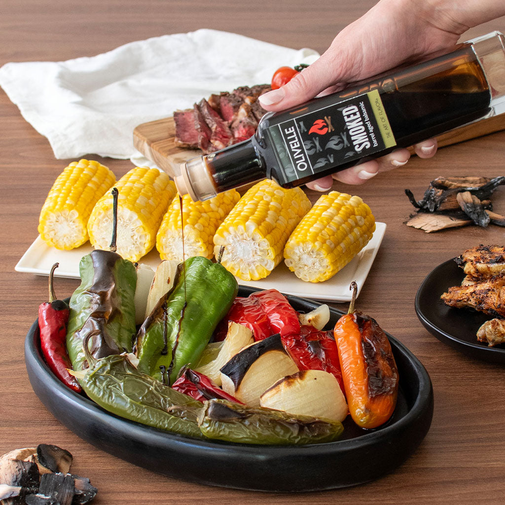 Perfect Pairing Gift - Caramelized Garlic Infused Olive Oil & Smoked Barrel Aged Balsamic
