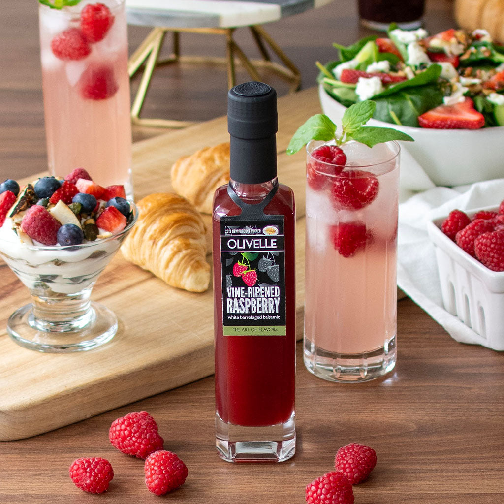Perfect Pairing Gift - Sicilian Lemon Infused Olive Oil & Vine-Ripened Raspberry White Barrel Aged Balsamic